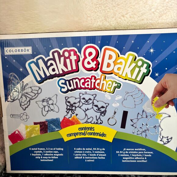 COLORBOK Makit & Bakit 6 Suncatcher Craft Set Ages 8 & Up - Picture 2 of 2